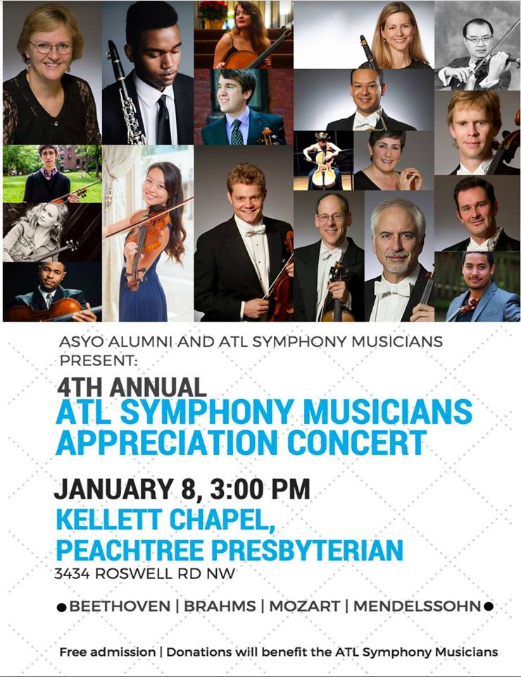 ATL Symphony Musicians Appreciation Concert ASYO Alumni